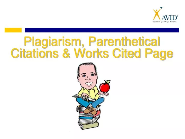 plagiarism parenthetical citations works cited page