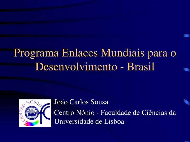 programa enlaces mundiais para o desenvolvimento brasil