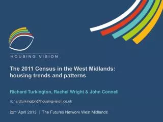 The 2011 Census in the West Midlands: housing trends and patterns