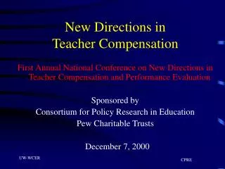 New Directions in Teacher Compensation