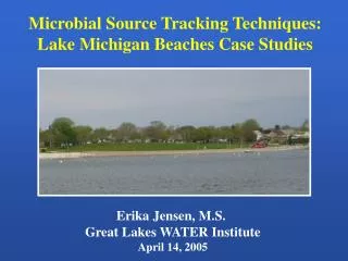 Microbial Source Tracking Techniques: Lake Michigan Beaches Case Studies