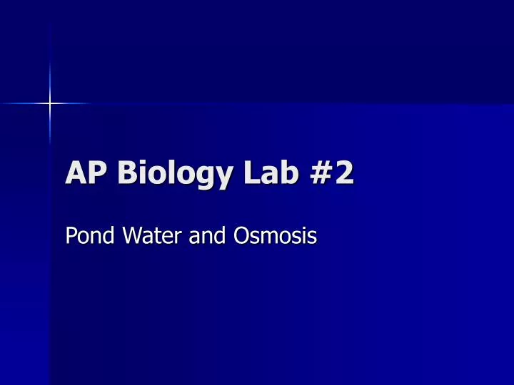 ap biology lab 2