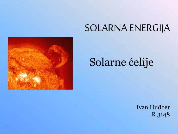solarna energija