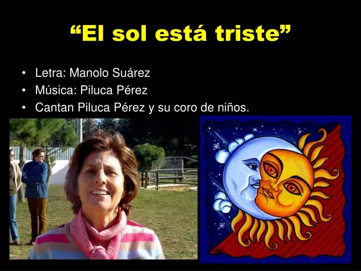 el sol est triste