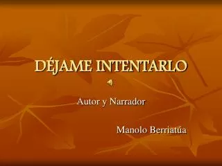 d jame intentarlo
