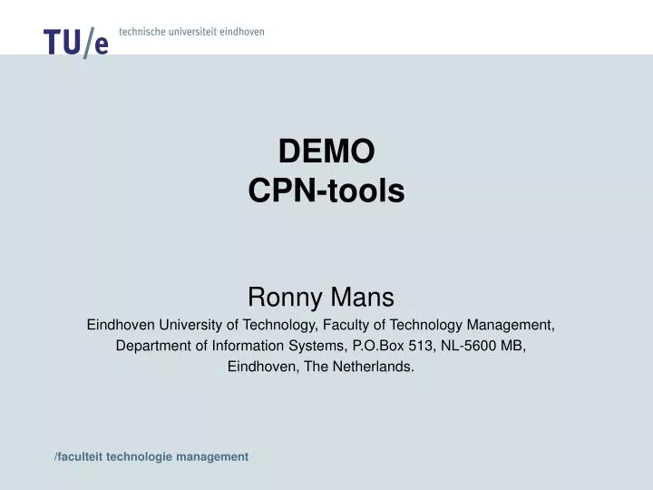 demo cpn tools