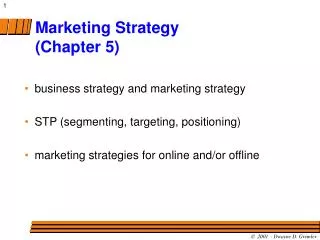 Marketing Strategy (Chapter 5)