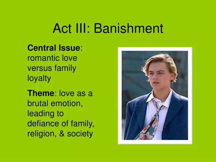 act iii banishment