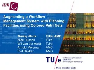 Augmenting a Workflow Management System with Planning Facilities using Colored Petri Nets