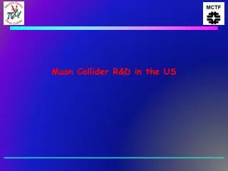 Muon Collider R&amp;D in the US