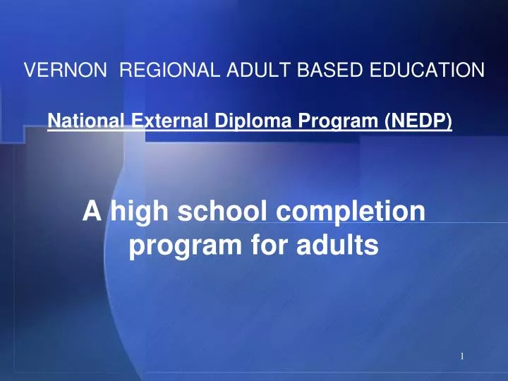 vernon regional adult based education