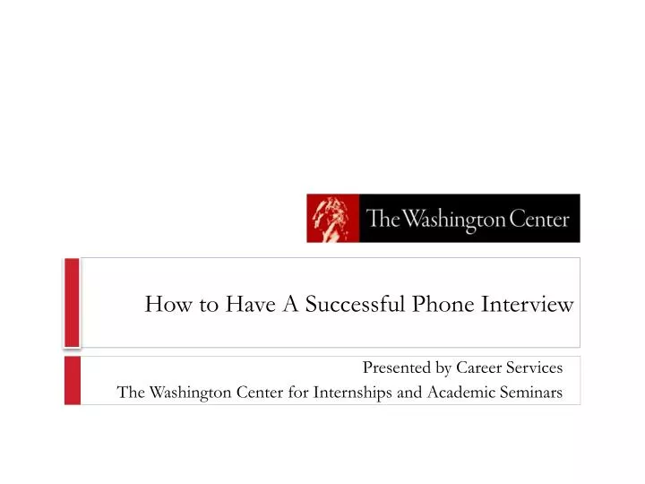 how to have a successful phone interview