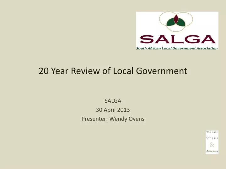 20 year review of local government