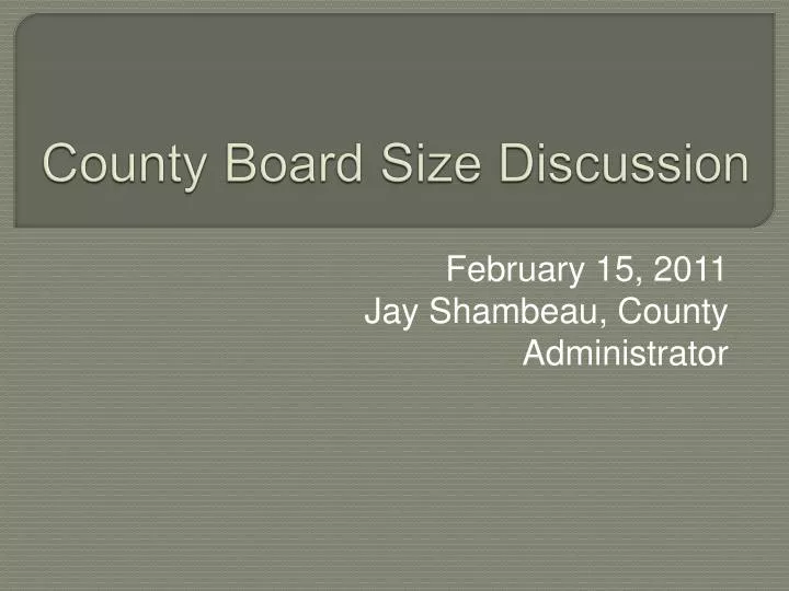 county board size discussion