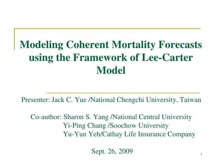 modeling coherent mortality forecasts using the framework of lee carter model