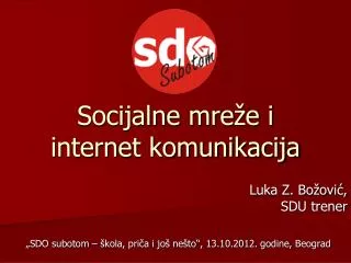 socijalne mre e i internet komunikacija