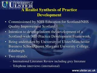 A Realist Synthesis of Practice Development