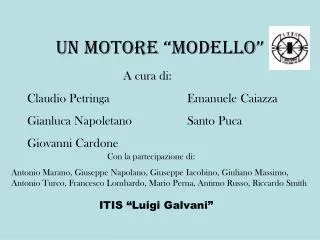 un motore modello