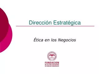 direcci n estrat gica