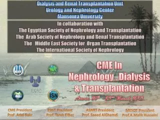 CME In Nephrology , Dialysis &amp; Transplantation