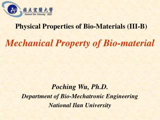 Mechanical Property of Bio-material