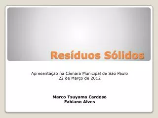 res duos s lidos