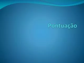 pontua o