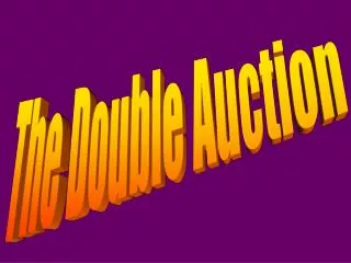The Double Auction