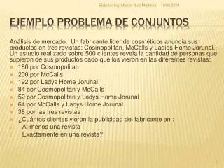 ejemplo problema de conjuntos