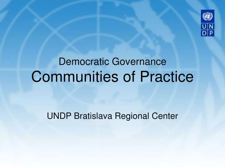 democratic governance communities of practice