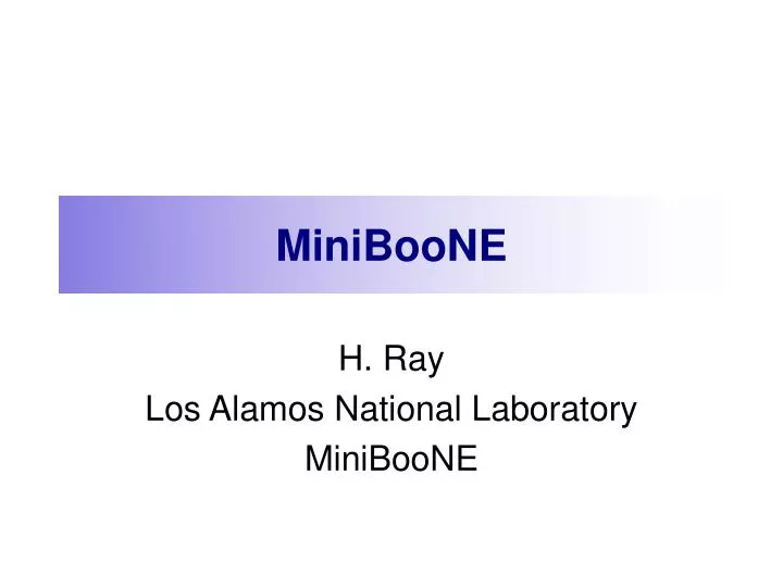 miniboone