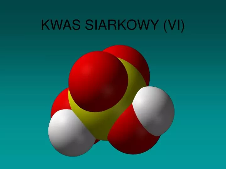 kwas siarkowy vi