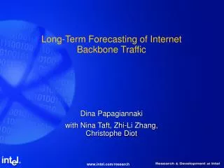Long-Term Forecasting of Internet Backbone Traffic