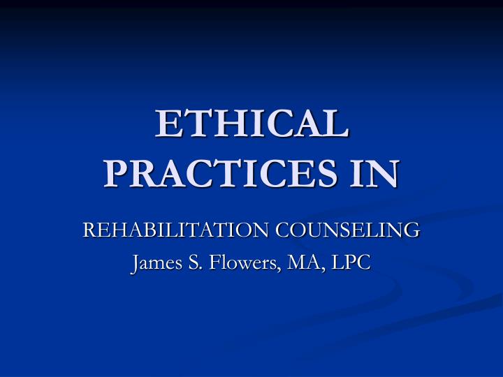 ethical practices in
