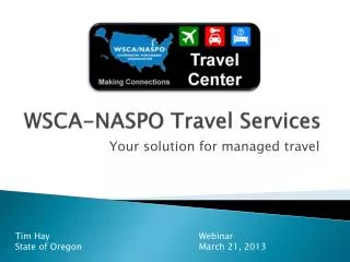 WSCA-NASPO Travel Services