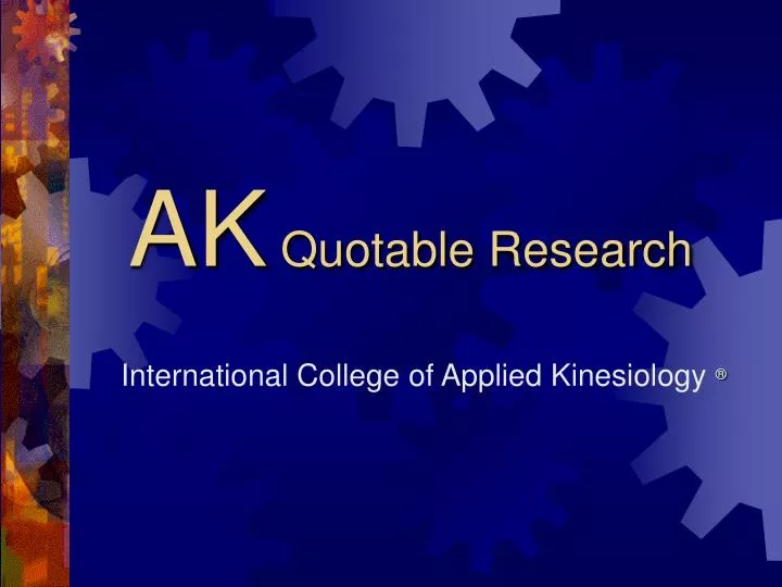ak quotable research
