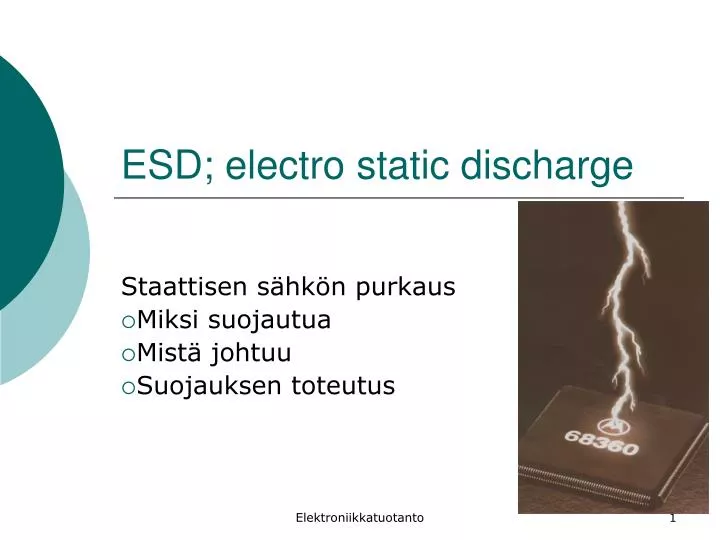 esd electro static discharge