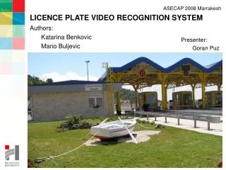 LICENCE PLATE VIDEO RECOGNITION SYSTEM