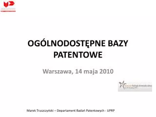 og lnodost pne bazy patentowe