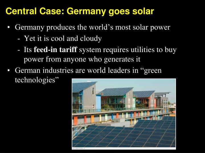 central case germany goes solar