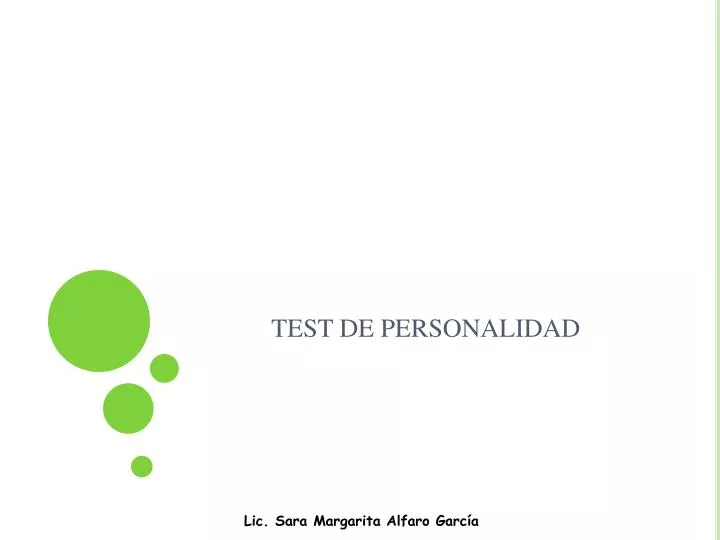 test de personalidad