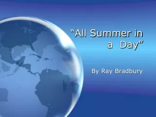 all summer in a day