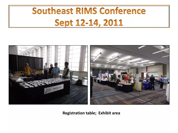 southeast rims conference sept 12 14 2011