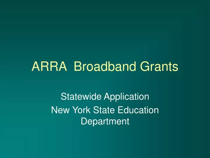 arra broadband grants