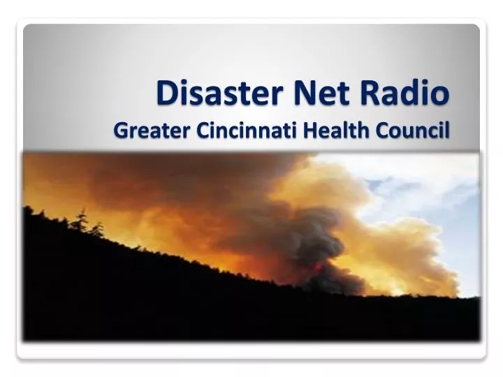 disaster net radio greater cincinnati health council