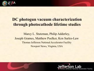DC photogun vacuum characterization through photocathode lifetime studies