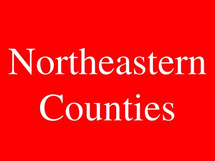 northeastern counties