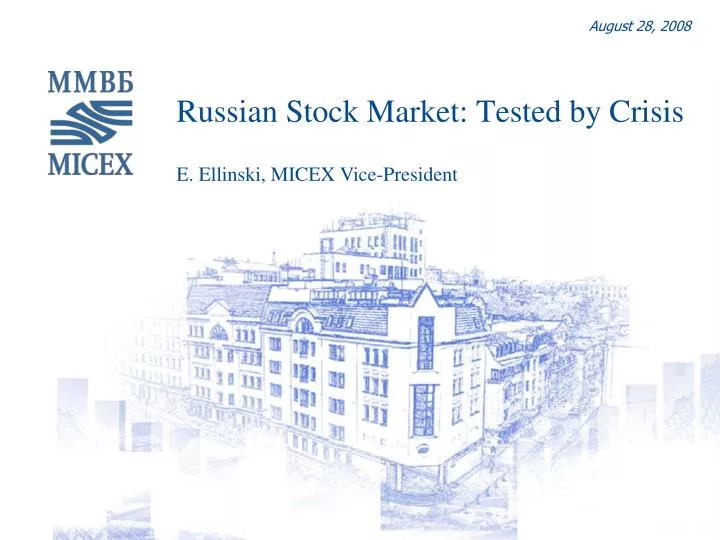 russian stock market tested by crisis