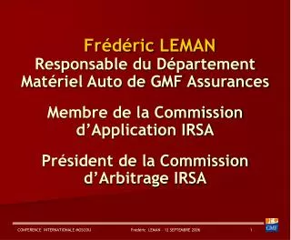 Frédéric LEMAN