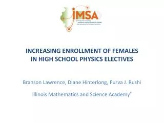 increasing enrollment of females in high school physics electives
